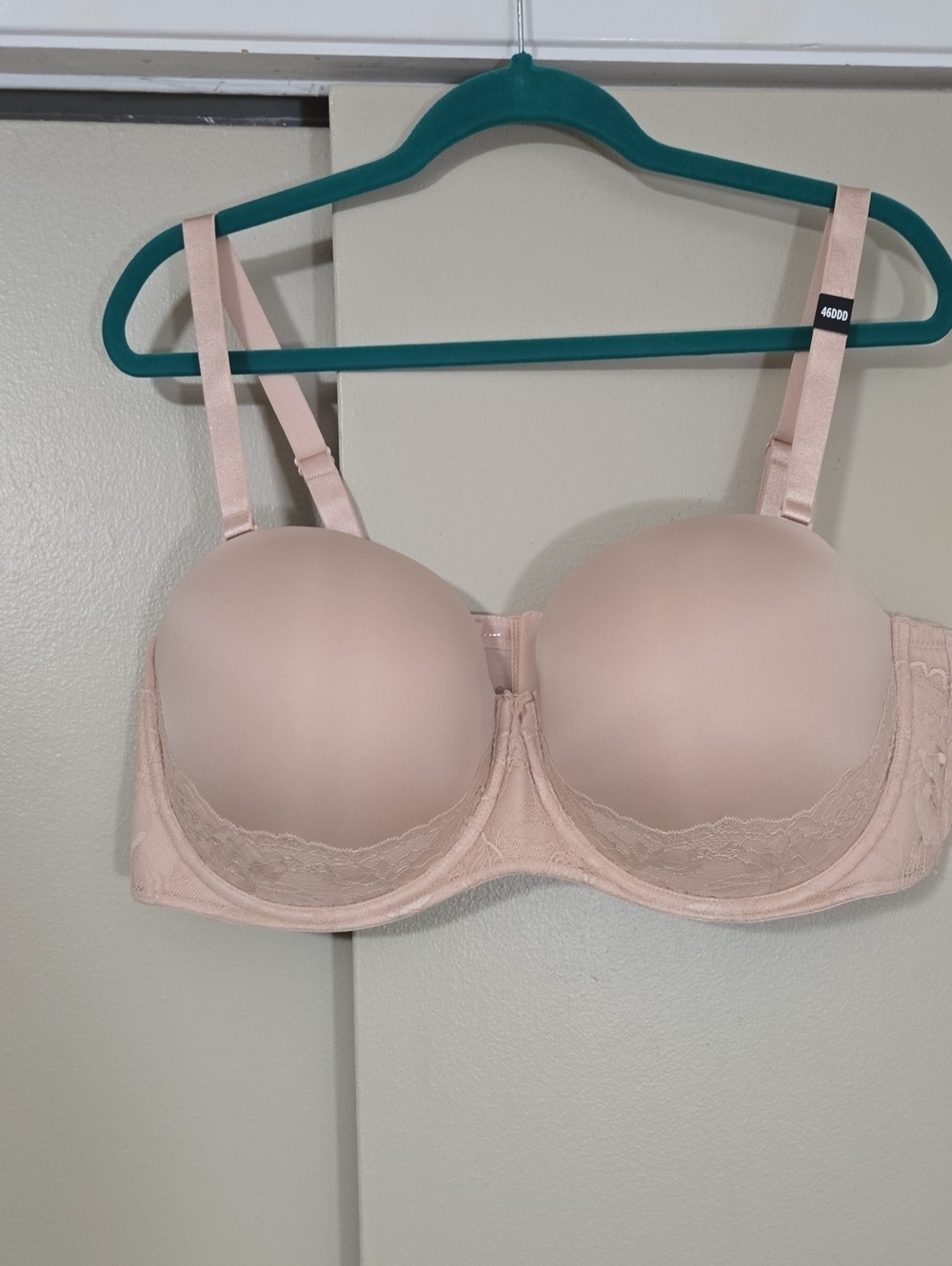 Torrid Push-up Strapless Lace-Trim Bra Size 46DDD NWT